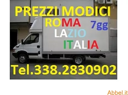 Piccoli e grandi traslochi trasporti e sgomberi economici