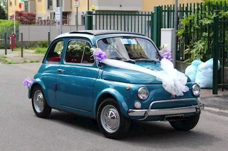 NOLEGGIO FIAT 500 1972 X MATRIMONI, CAMPAGNE PUBBLICITARIE E