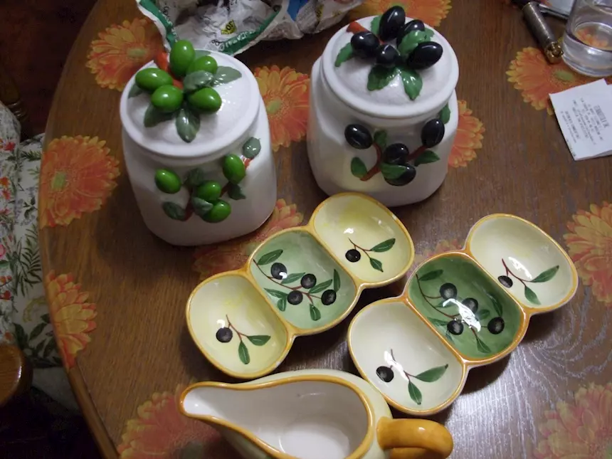 Set per olive in ceramica