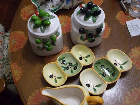Set per olive in ceramica