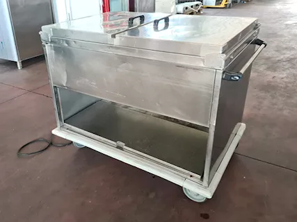Carrello richiudibile riscaldato bagnomaria usato