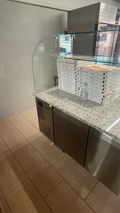 BANCO FRIGO CON PIANO IN MARMO E VETRO SEMINUOVO - Foto 3