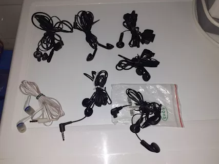 7 cavi auricolari cuffie vintage cellulari vecchi