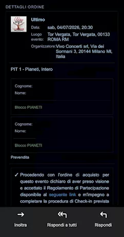 Due biglietti concerto di Ultimo a Roma