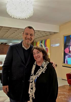 Vitaliano Gallo e Cristina Noris Festival di SanRemo 2024 - Foto 2