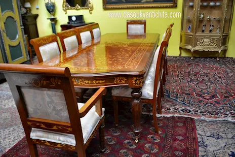 Tavolo da pranzo stile inglese allungabile fino a 626 cm