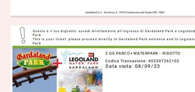 Biglietti Gardaland