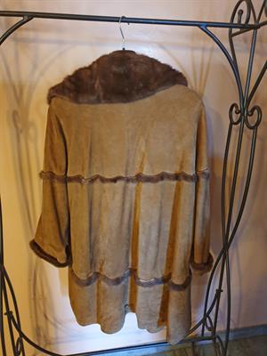 CAPPOTTO DONNA PELLE SCAMOSCIATA, taglia 46 - Foto 2