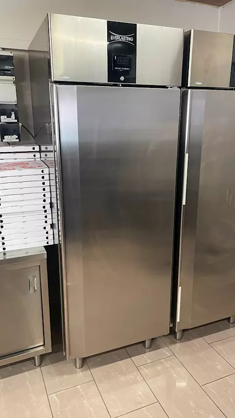 Set di 2 vasi per piante in pietra, altezza 45 cm, 9 litri, 27 kg, colore grigio, resistente al gelo per esterni