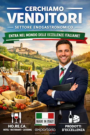 Agente/rappresentante – rete vendita Italia - Enogastronomico