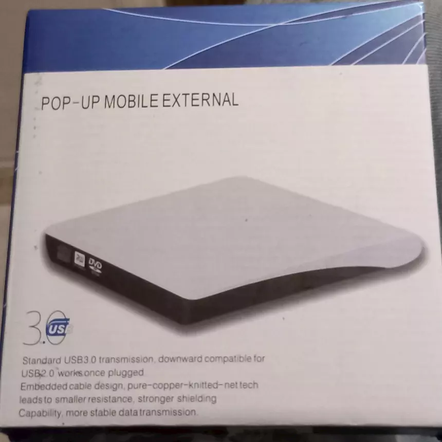 Foto 2USB Pop-up Mobile esterno DVD-RW, come nuovo
