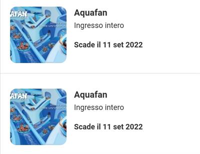 Biglietti Aquafan Riccione