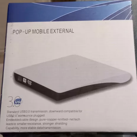 USB Pop-up Mobile esterno DVD-RW, come nuovo - Anteprima 2