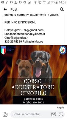 CORSO ADDESTRATORE CINOFILO RICONOSCIUTO ENDAS - Foto 2