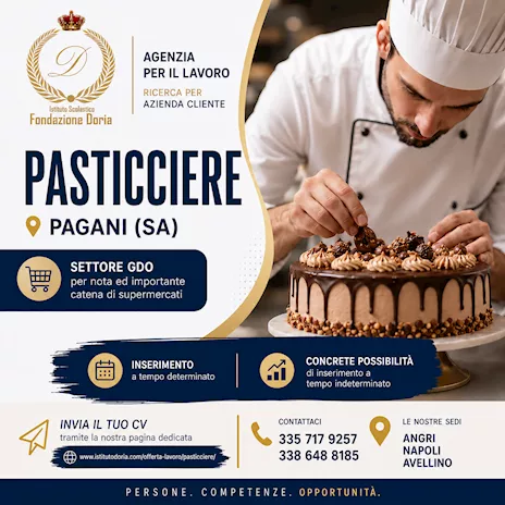 Pasticciere per nota catena di supermercati