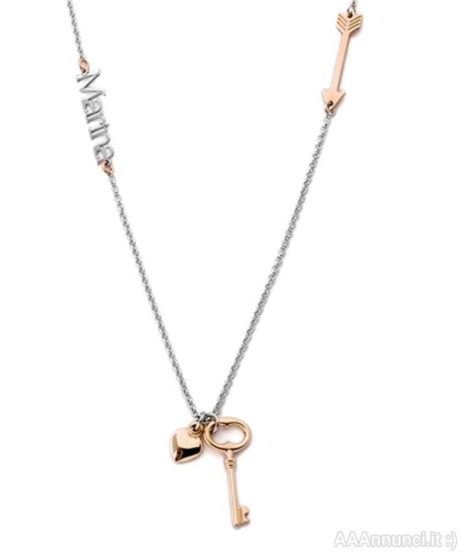 Collana personalizzata con nome in argento 925 e ciondoli