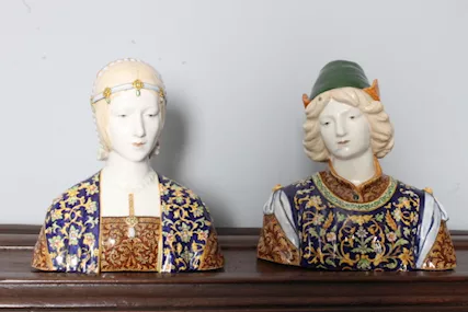 Antica coppia di busti