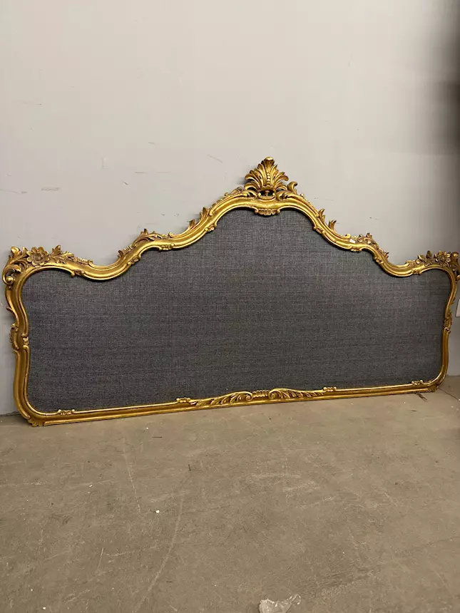 Antica testiera dorata foglia oro '900