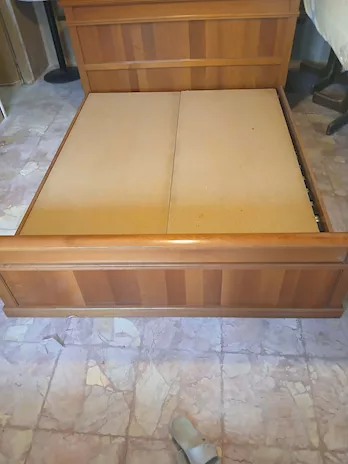 Letto matrimoniale, in legno massello - Anteprima 3