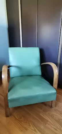 Poltrona originale anni 50 in similpelle