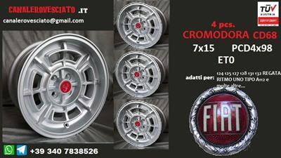 Cerchi cromodora cd68 7x15 et0 Fiat