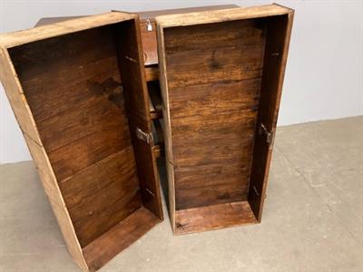 Antico cassettone ribalta Luigi XVI 1770 in noce filettata - Foto 6