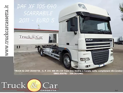 RIF.749 DAF XF 105.460 - SCARRABILE - 3 ASSI - 2011 - EURO 5
