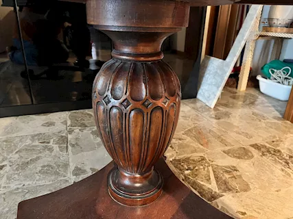 Tavolo antico in noce allungabile - Foto 4