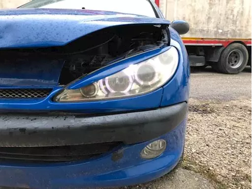 Fari anteriori TUNING Peugeot 206 angel eyes