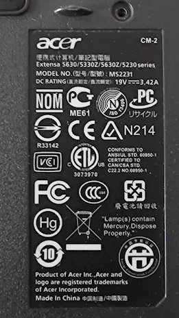 Notebook Marca ACER EXTENSA modello MS2231 - Anteprima 2