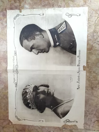Umberto di Savoia e Maria di Savoia, foglio stampa