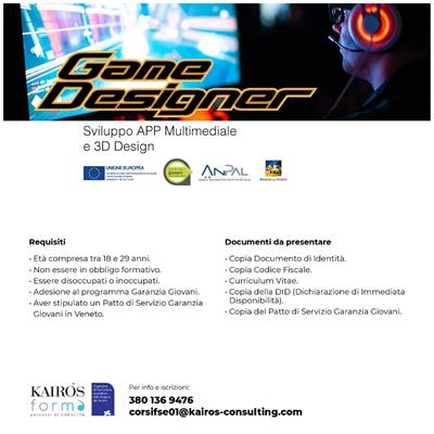 Corso GRATUITO di GAME DESIGNER - Foto 3