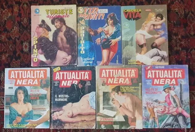 Lotto 7 fumetti anni '80 '90 Attualità nera Turiste affamate