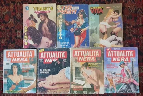 Lotto 7 fumetti anni '80 '90 Attualità nera Turiste affamate