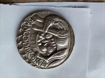 Medaglia Argento BANCO DI ROMA di Veroi, tipo LUPA - Foto 5