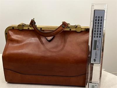 Borsa a mano in cuoio anni 90 rifinita - Foto 2