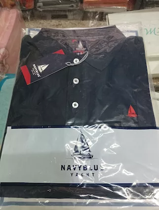 Polo uomo manica lunga in puro cotone