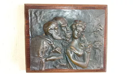 Quadretto in bronzo - Susanna e i vecchioni