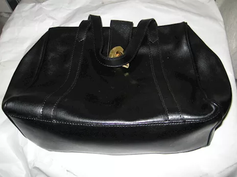 Borsa vintage 1960 pelle nera