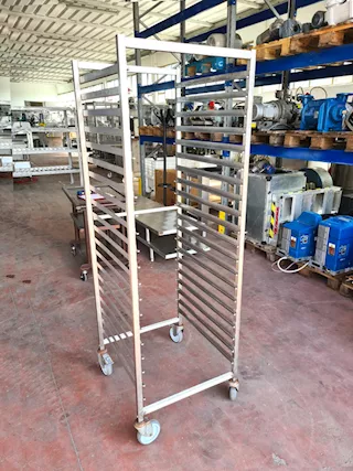 Portateglie inox carrellato per gastronorm usato