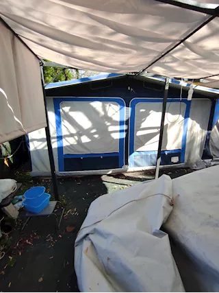 Veranda roulotte
