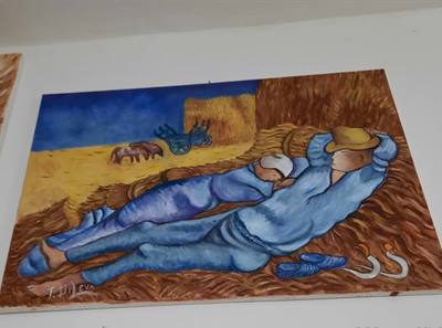 Van Gogh - olio su tela