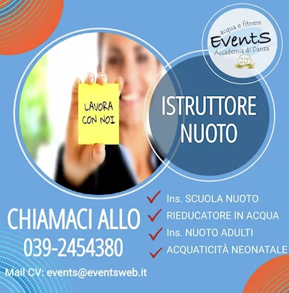 Cercasi Nuovi Istruttori per Scuola Nuoto Bambini