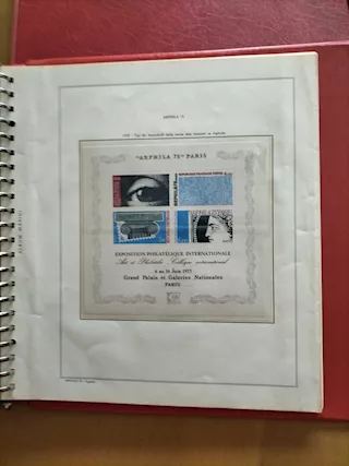 Album raccoglitore rosso con francobolli 1976-1980U.R.S.S - Foto 5