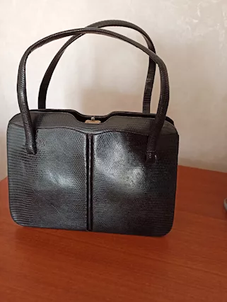Borsa vintage in pelle di pitone