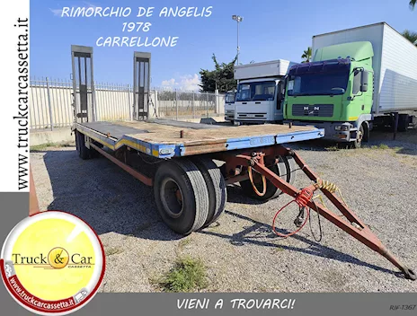 RIF.1367 RIMORCHIO DE ANGELIS - 1978 - CARRELLONE CON RAMPE