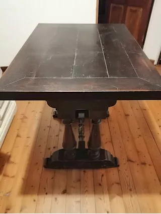 Vecchio tavolo in legno, anni 40/50, ottimo stato - Anteprima 1