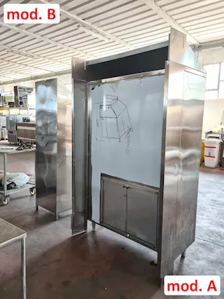 Armadio e porta detersivi inox usati, mod. B - Foto 5