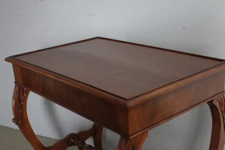 Antica scrivania scrittoio Luigi Filippo noce toscano '800 - Foto 10