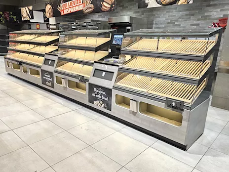 5 dispenser self-service pane usati